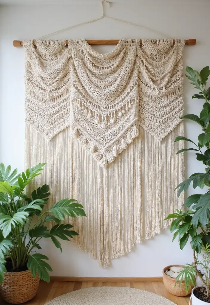 25+ Aesthetic Room Wall Ideas for a Cozy Trendy Space - 1. Bohemian Macrame Wall Hangings