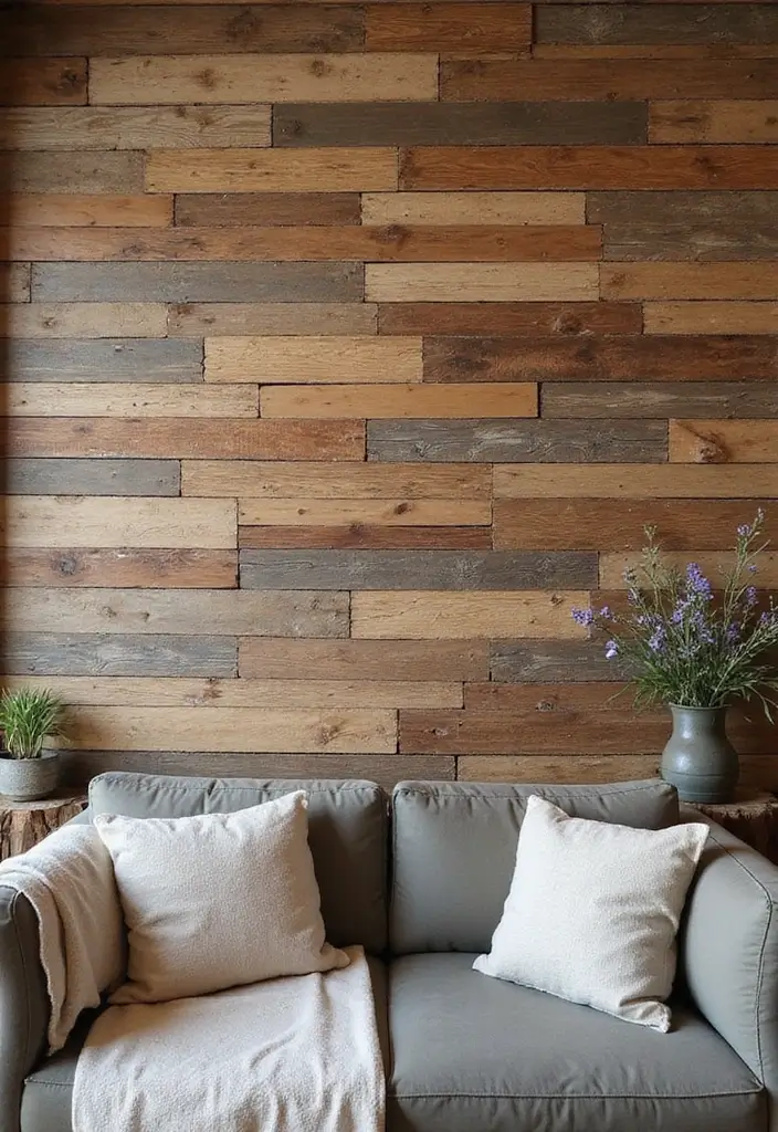 25+ Aesthetic Room Wall Ideas for a Cozy Trendy Space - 13. Rustic Wooden Planks