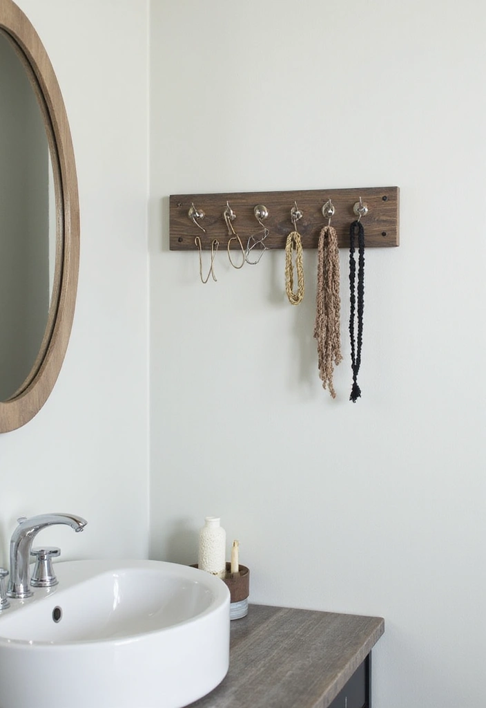 25+ Bathroom Storage Ideas to Declutter and Beautify Your Space - 15. Magnetic Strip for Hair Accessories
