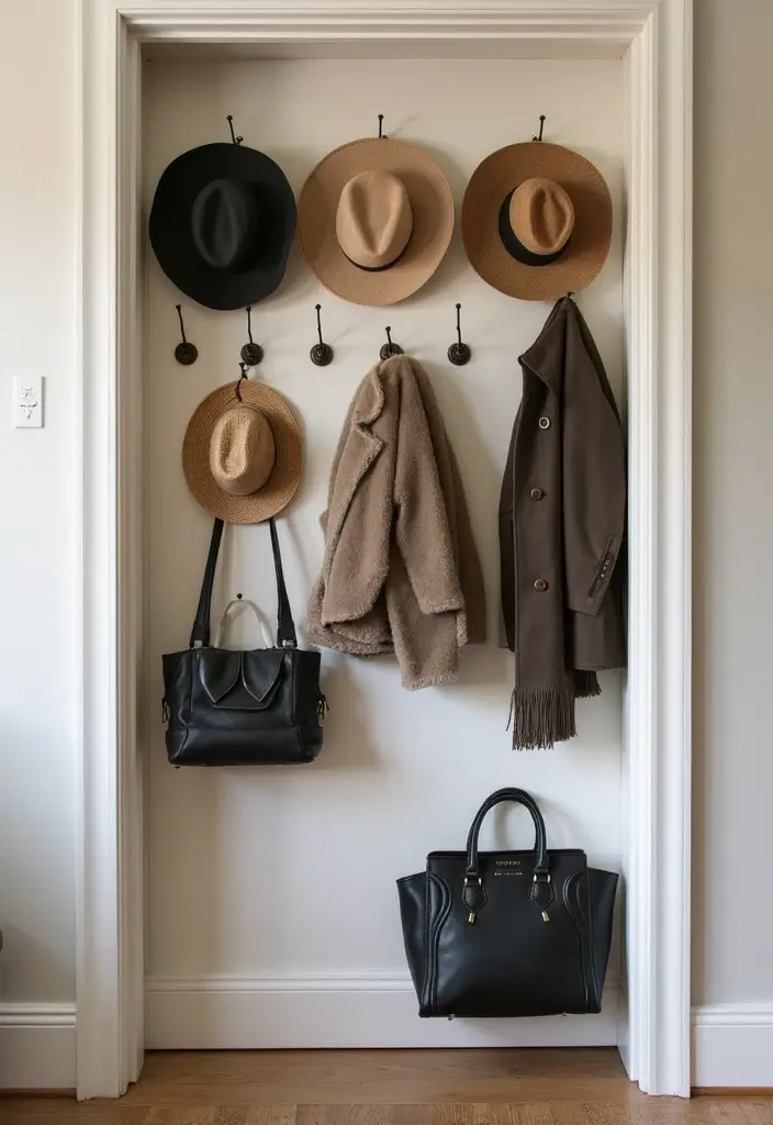 25+ Bedroom Storage Ideas for a Clutter-Free Sanctuary - 15. Closet Door Hooks