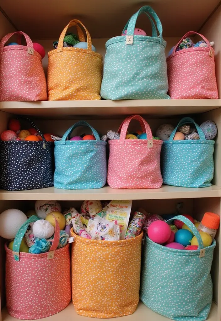 25+ Bedroom Storage Ideas for a Clutter-Free Sanctuary - 22. Fabric Storage Bags
