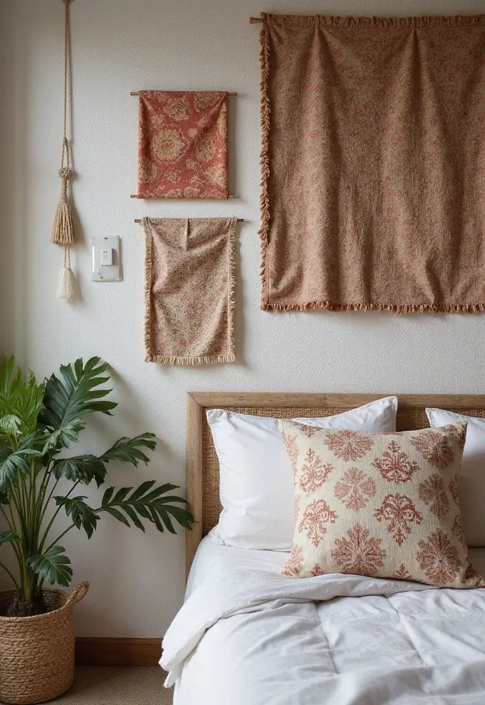 25+ Bedroom Wall Ideas That Make Your Space Feel Special - 12. Fabric Wall Panels