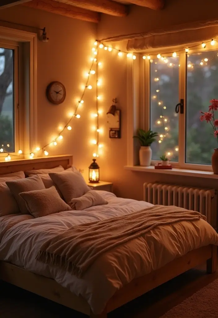 25+ Bedroom Wall Ideas That Make Your Space Feel Special - 20. Soft Lighting Accents