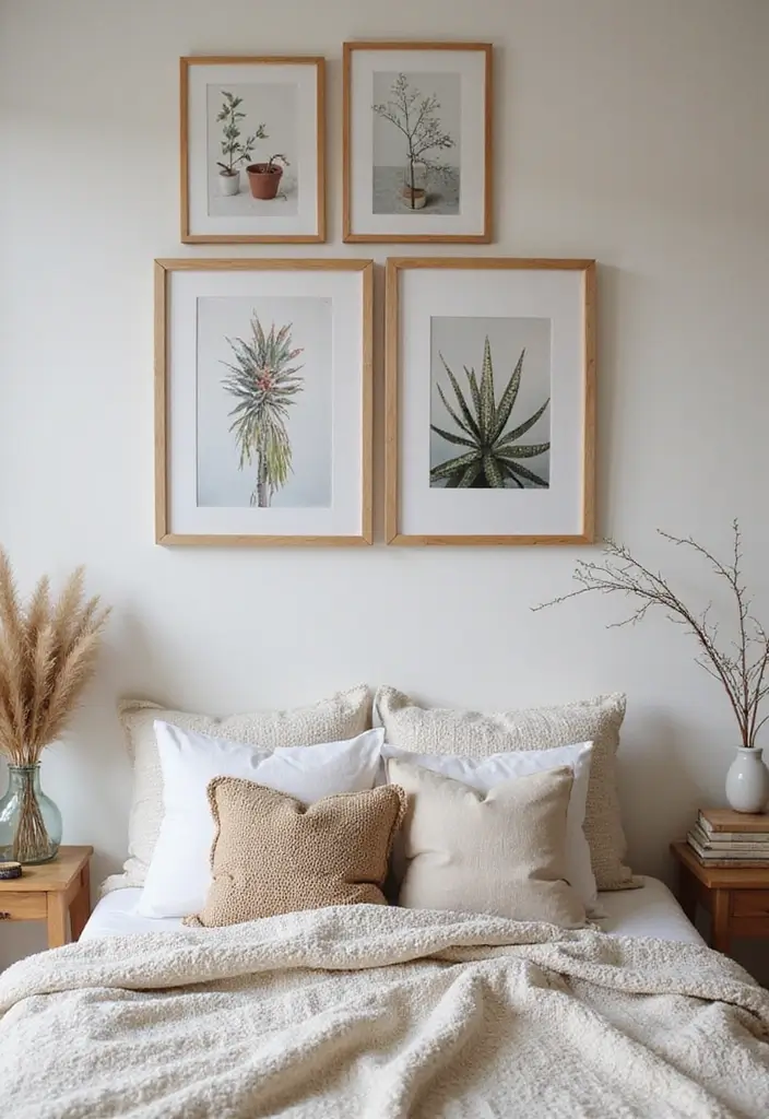 25+ Bedroom Wall Ideas That Make Your Space Feel Special - 8. Unique Wall Art