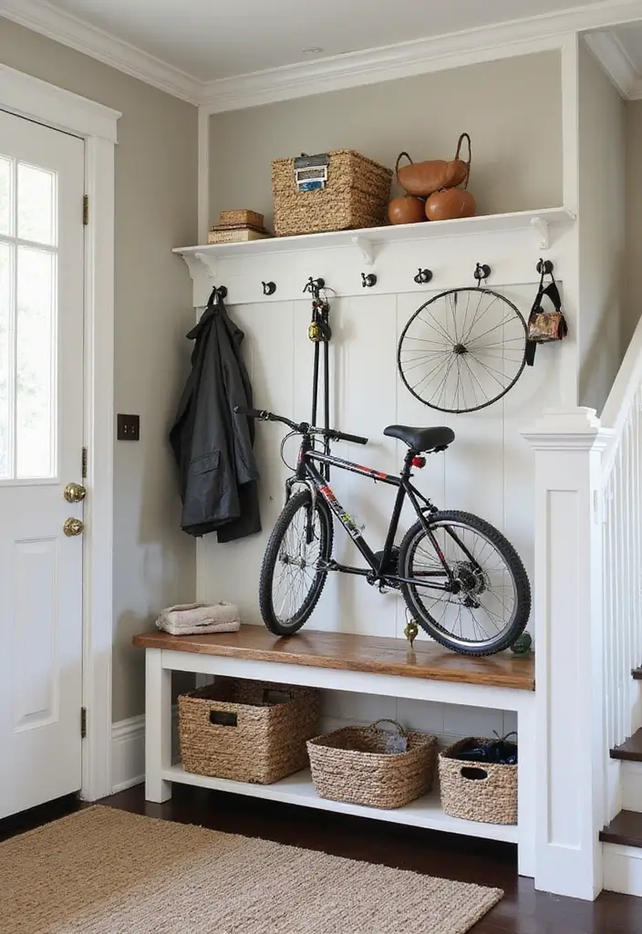 25+ Bike Storage Ideas for Indoors and Outdoors - 16. Bike Cables and Locks Storage
