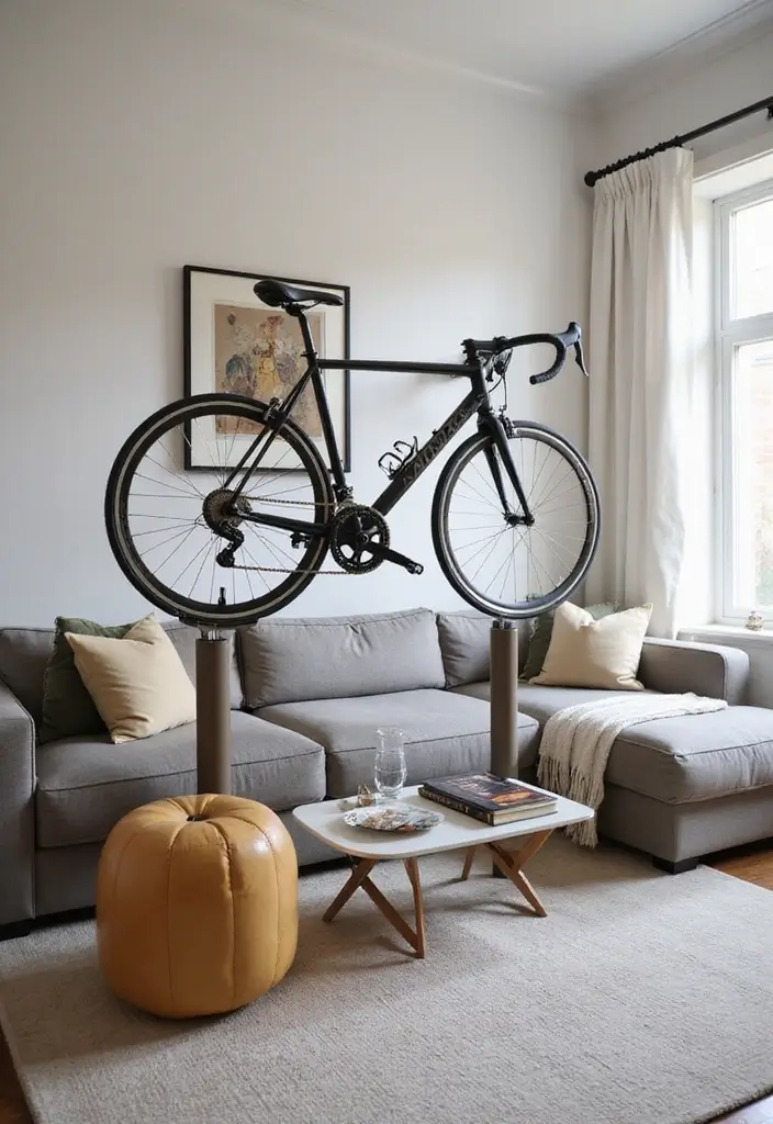 25+ Bike Storage Ideas for Indoors and Outdoors - 23. Pedestal Bike Storage