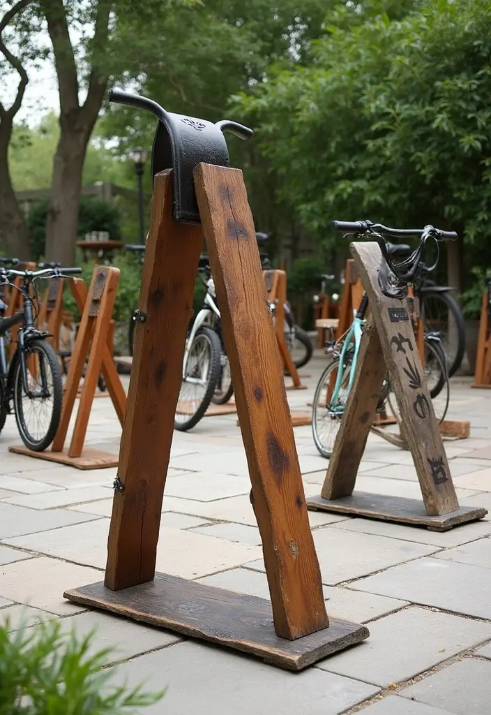 25+ Bike Storage Ideas for Indoors and Outdoors - 3. Creative Bike Stands