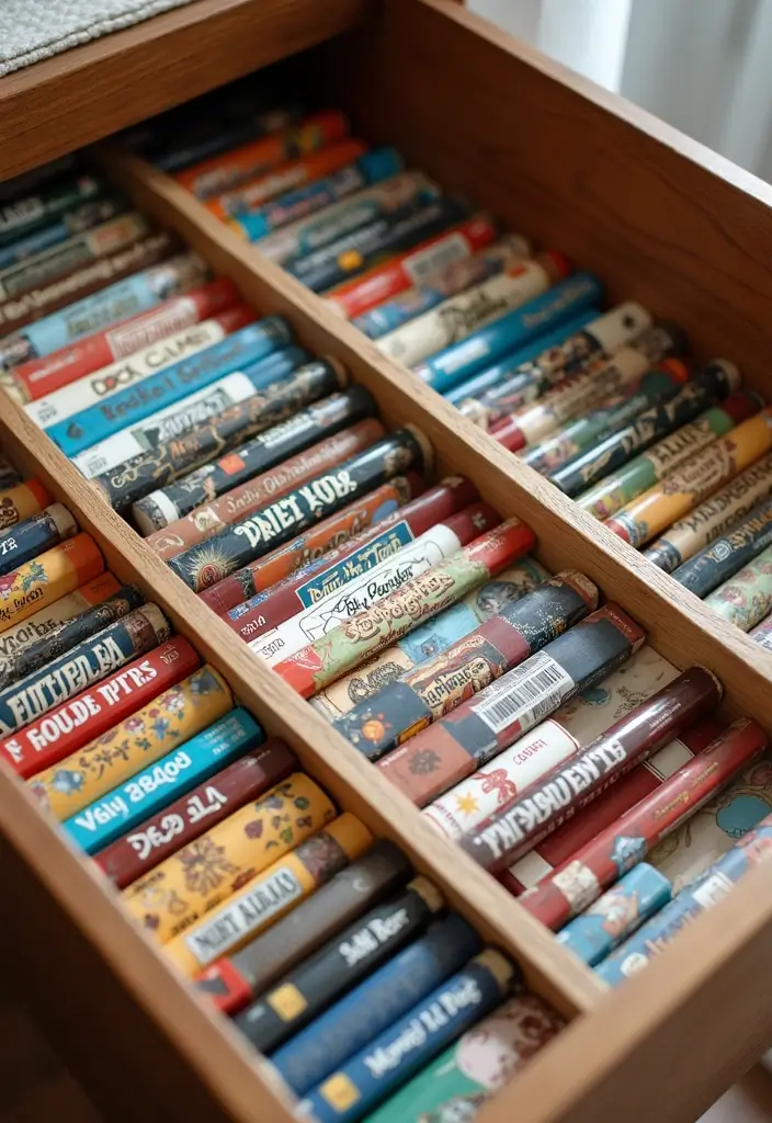 25+ Board Game Storage Ideas to Keep Family Nights Organized - 10. Drawer Dividers