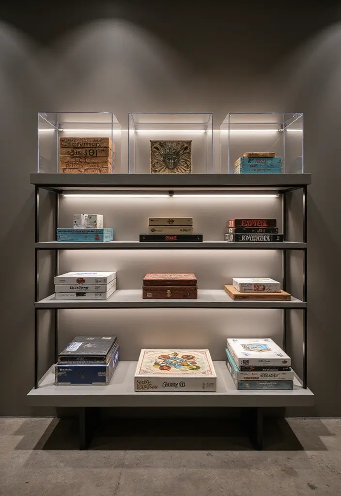 25+ Board Game Storage Ideas to Keep Family Nights Organized - 24. Clear Acrylic Boxes