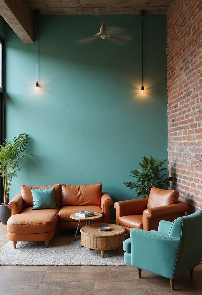 25+ Cement Wall Ideas for an Industrial Modern Feel - 4. Painted Cement Walls