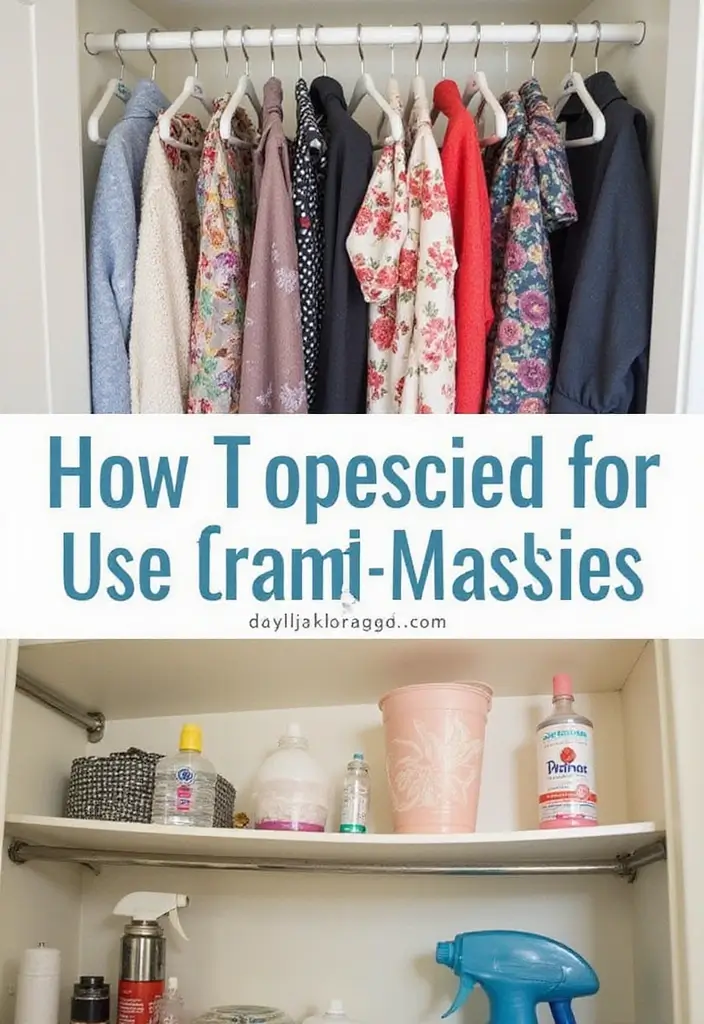 25+ Dorm Room Storage Ideas for College Students on a Budget - 13. Tension Rods for Extra Space