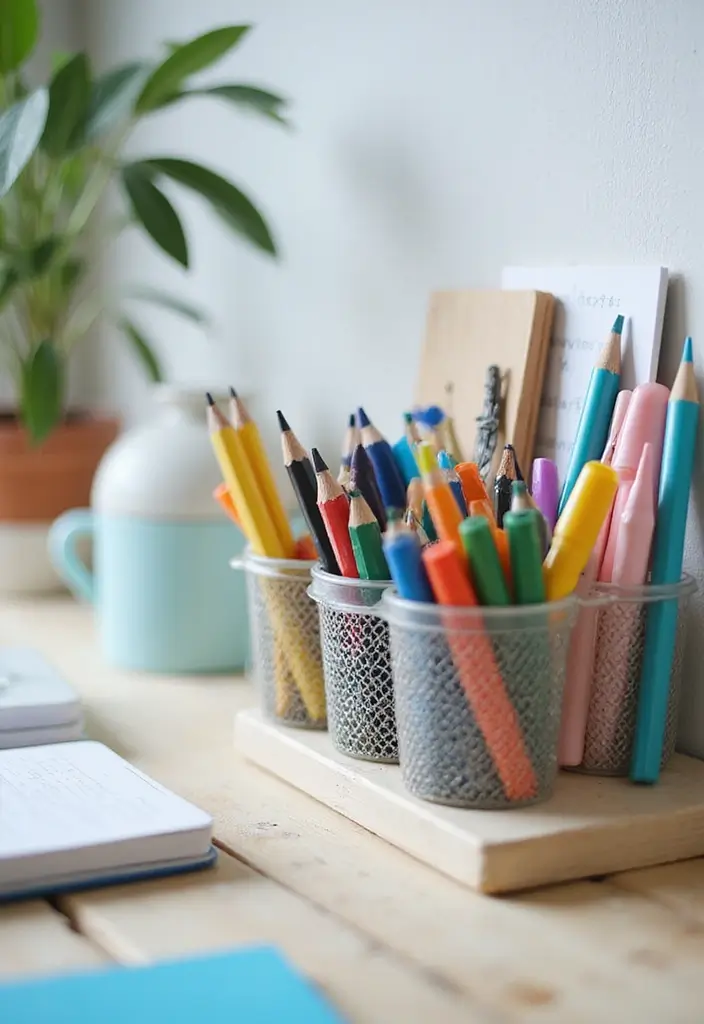 25+ Dorm Room Storage Ideas for College Students on a Budget - 20. Desk Organizers