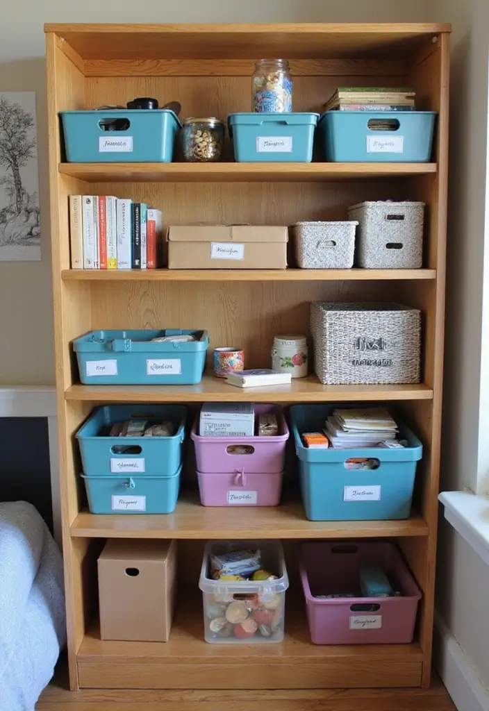 25+ Dorm Room Storage Ideas for College Students on a Budget - 23. Use Labels for Everything
