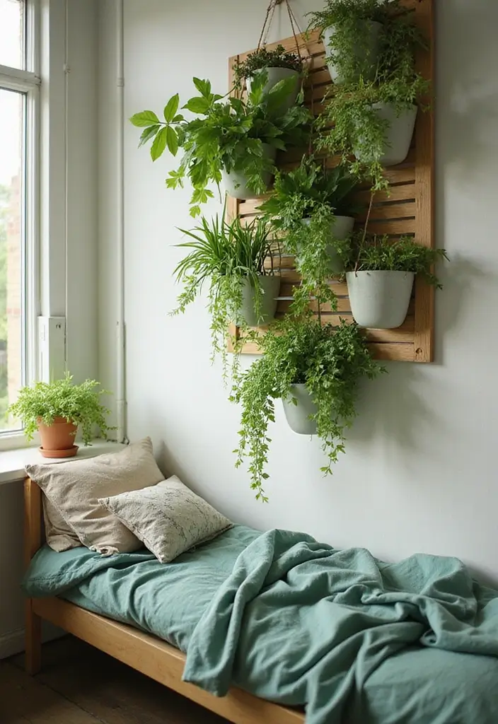 25+ Dorm Room Storage Ideas for College Students on a Budget - 25. Embrace Vertical Gardens