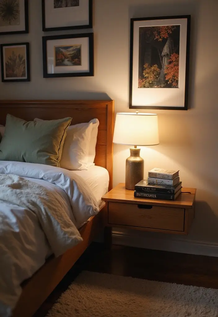 25+ Dorm Room Storage Ideas for College Students on a Budget - 9. Floating Nightstands