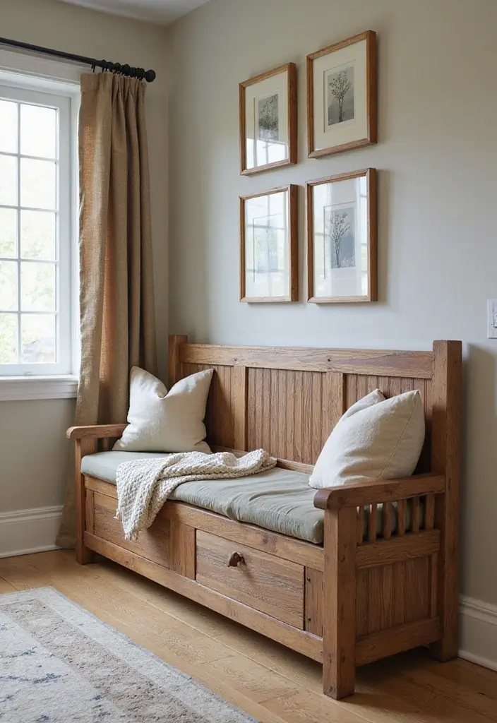 25+ Entryway Shoe Storage Ideas to Keep Things Tidy - 6. Bench with Shoe Storage Drawers