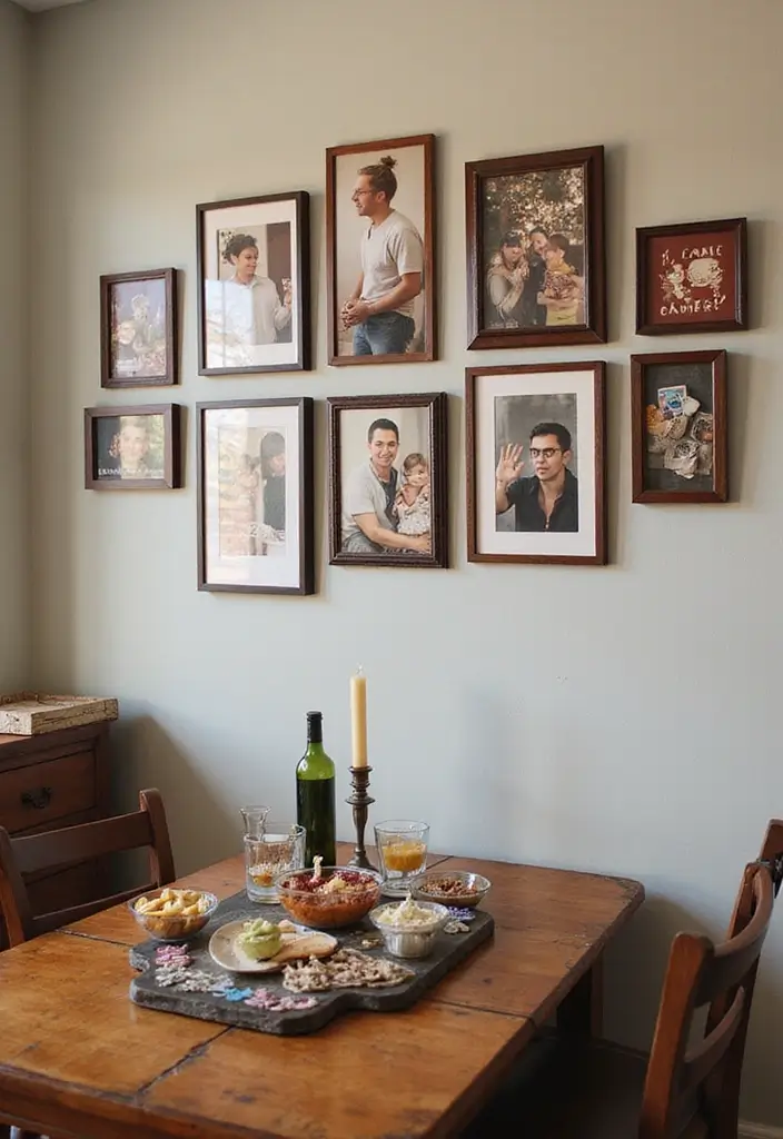 25+ Family Picture Wall Ideas That Tell Your Story - 19. Family Game Night Wall