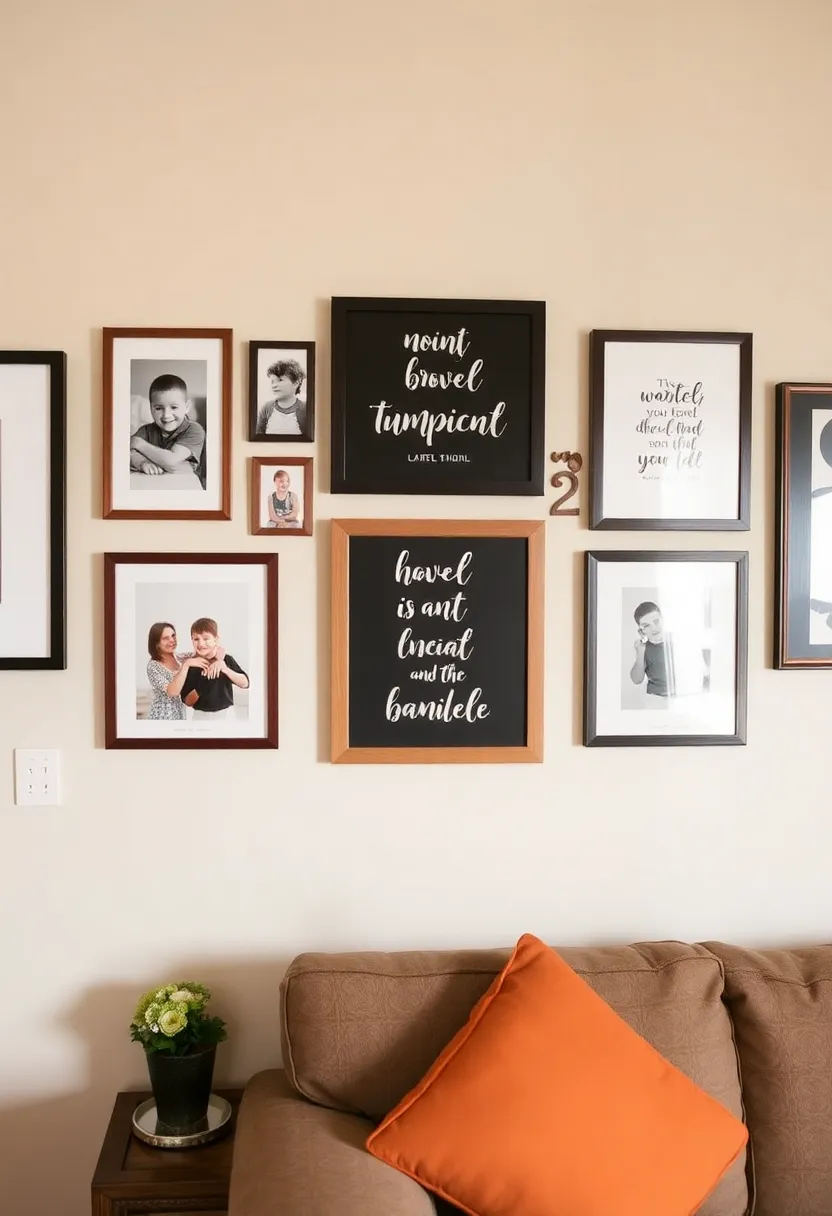 25+ Family Picture Wall Ideas That Tell Your Story - 25. Family Inspiration Wall