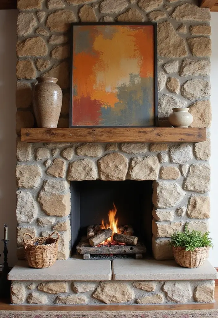 25+ Fireplace Wall Ideas to Create a Warm Focal Point - 20. Accent Colors