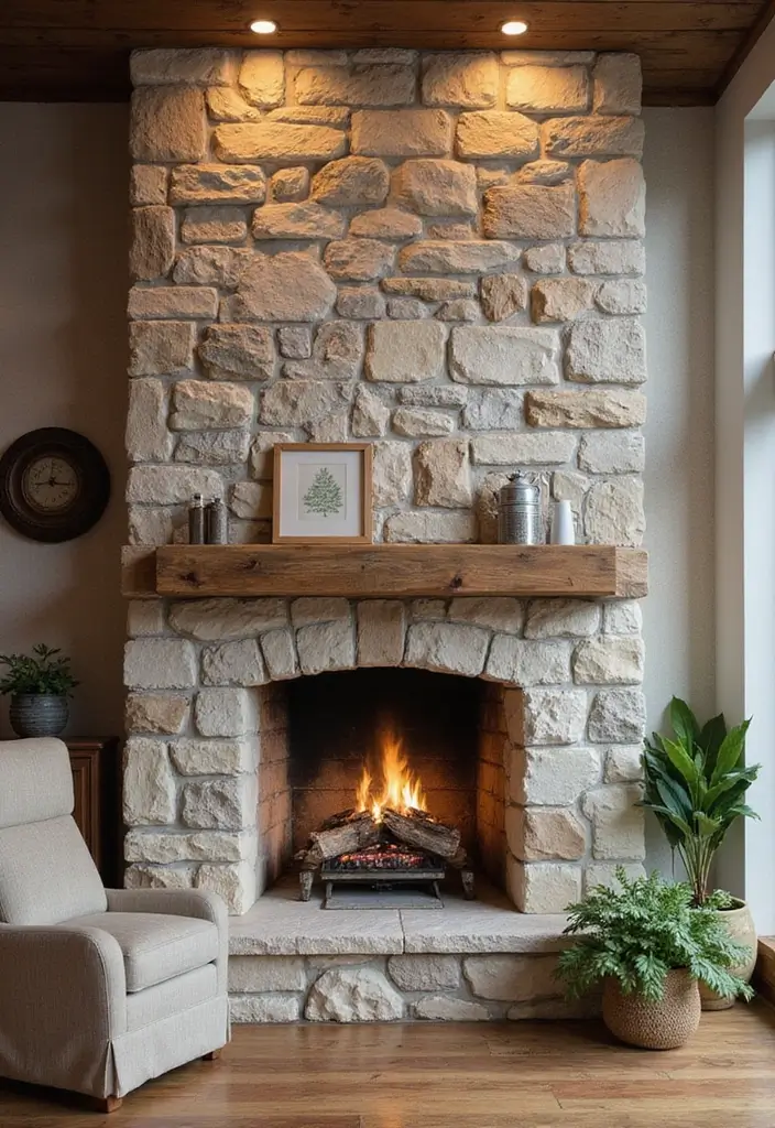 25+ Fireplace Wall Ideas to Create a Warm Focal Point - 25. Eco-Friendly Materials