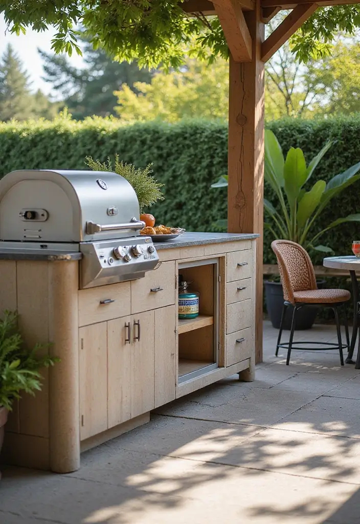25+ Gas Cylinder Storage Ideas for a Safe and Neat Kitchen - 21. Outdoor Storage Solutions