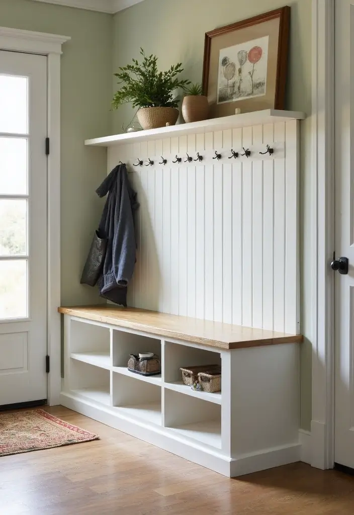25+ Half Wall Ideas That Define Spaces Beautifully - 11. Half Walls for Entryway Definition