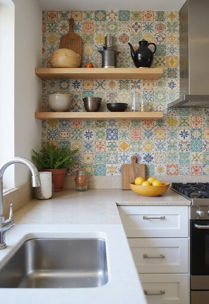 25+ Half Wall Ideas That Define Spaces Beautifully - 18. Half Walls with Decorative Tile