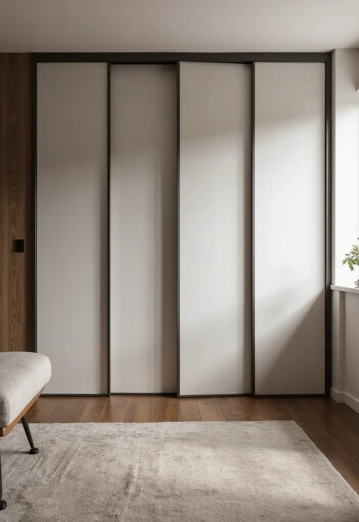 25+ Half Wall Ideas That Define Spaces Beautifully - 7. Half Walls with Sliding Panels