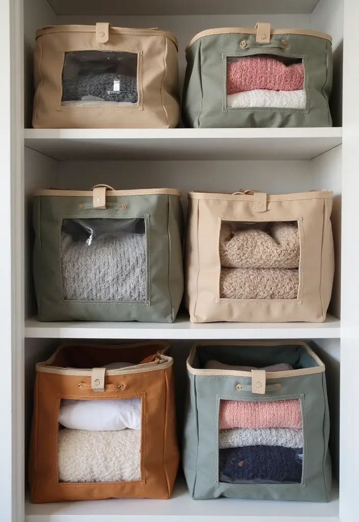 25 IKEA Storage Ideas That Are Affordable and Genius 19. BUNDIS Storage Bags for Seasonal Items