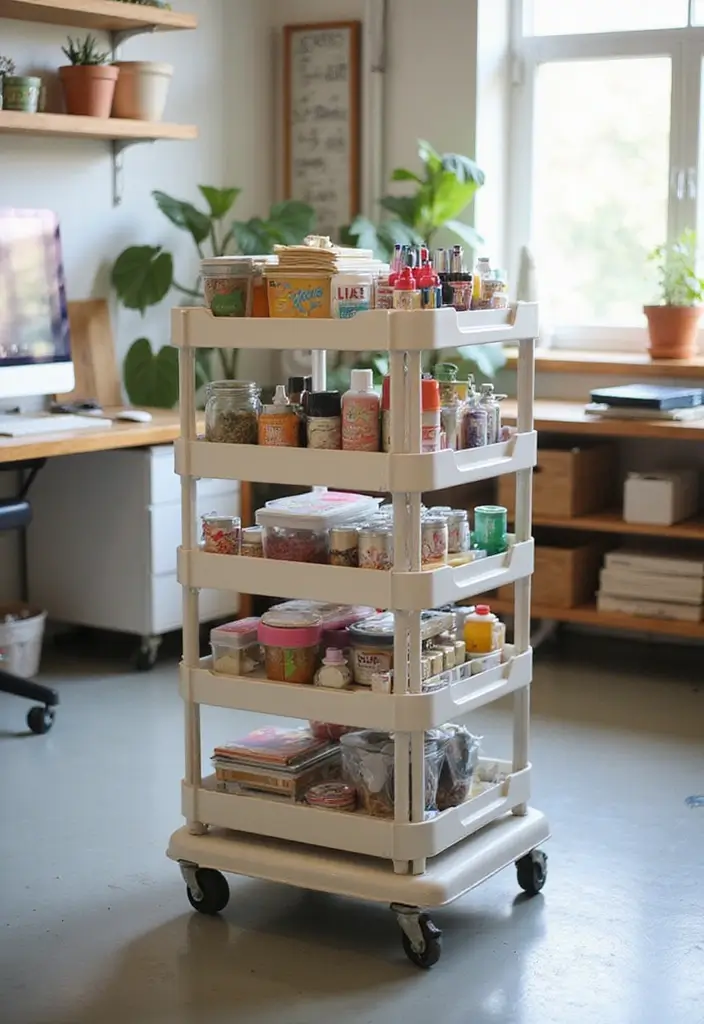 25 IKEA Storage Ideas That Are Affordable and Genius 25. FRNYA Storage Cart for Versatile Use