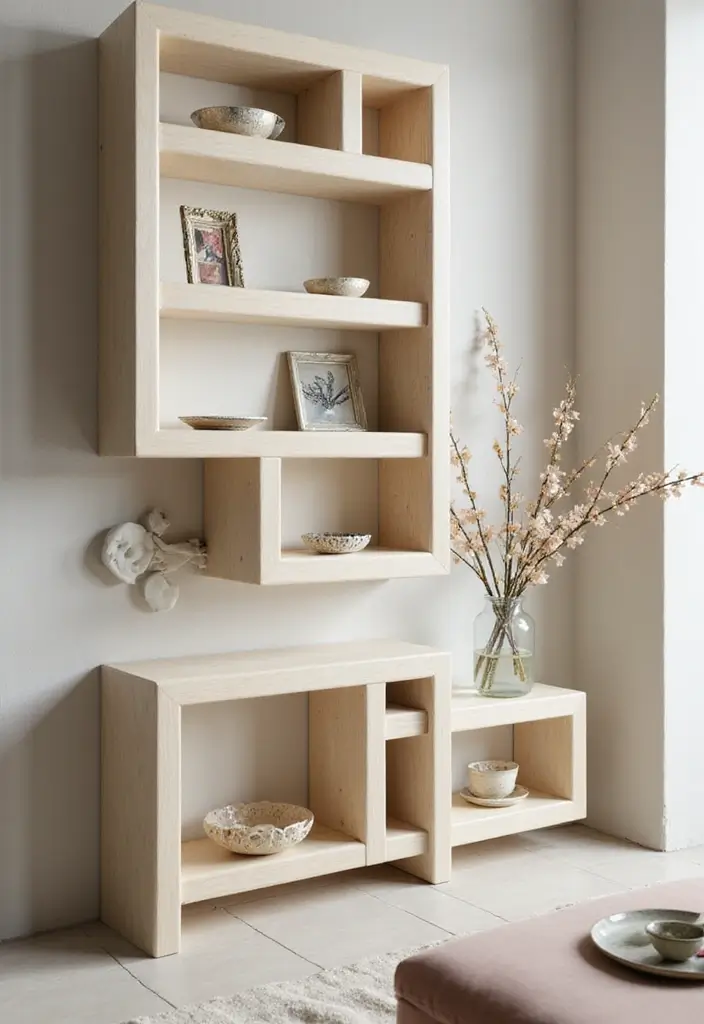 25 Jewelry Storage Ideas That Are Pretty and Practical 17. Floating Shelves