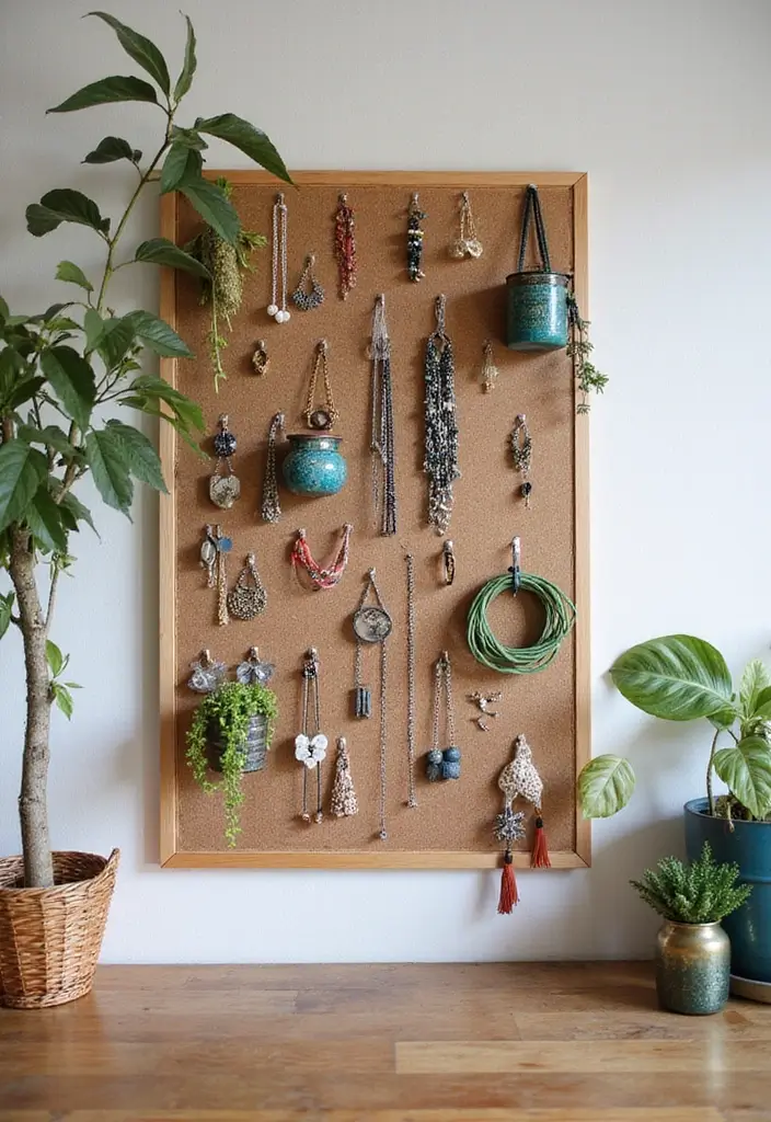 25 Jewelry Storage Ideas That Are Pretty and Practical 5. Pegboard Jewelry Organizer