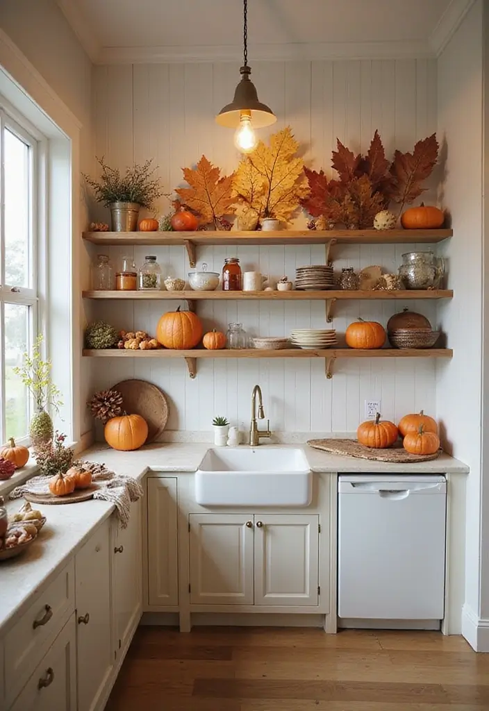 25+ Kitchen Accent Wall Ideas That Add Instant Charm 107 25+ Kitchen Accent Wall Ideas That Add Instant Charm - 19. Seasonal Decor Wall