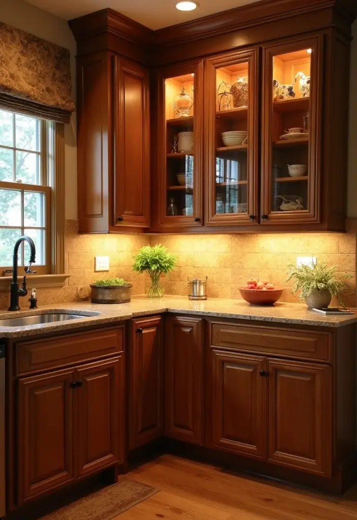 25+ Kitchen Cabinet Storage Ideas for a Functional Makeover - 12. Cabinet Lighting