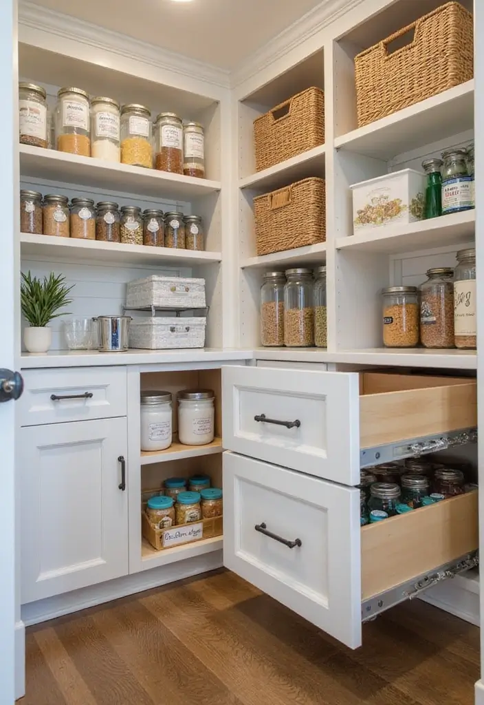 25+ Kitchen Cabinet Storage Ideas for a Functional Makeover - 22. Custom Pantry Solutions