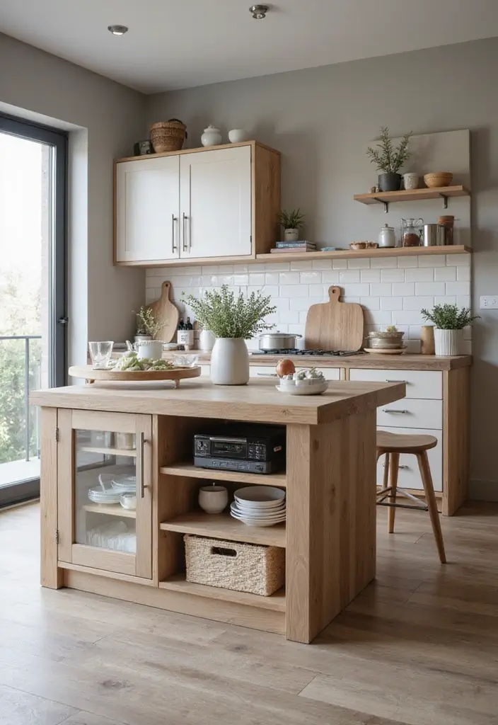 25+ Kitchen Cabinet Storage Ideas for a Functional Makeover - 25. Choose Multi-Functional Furniture