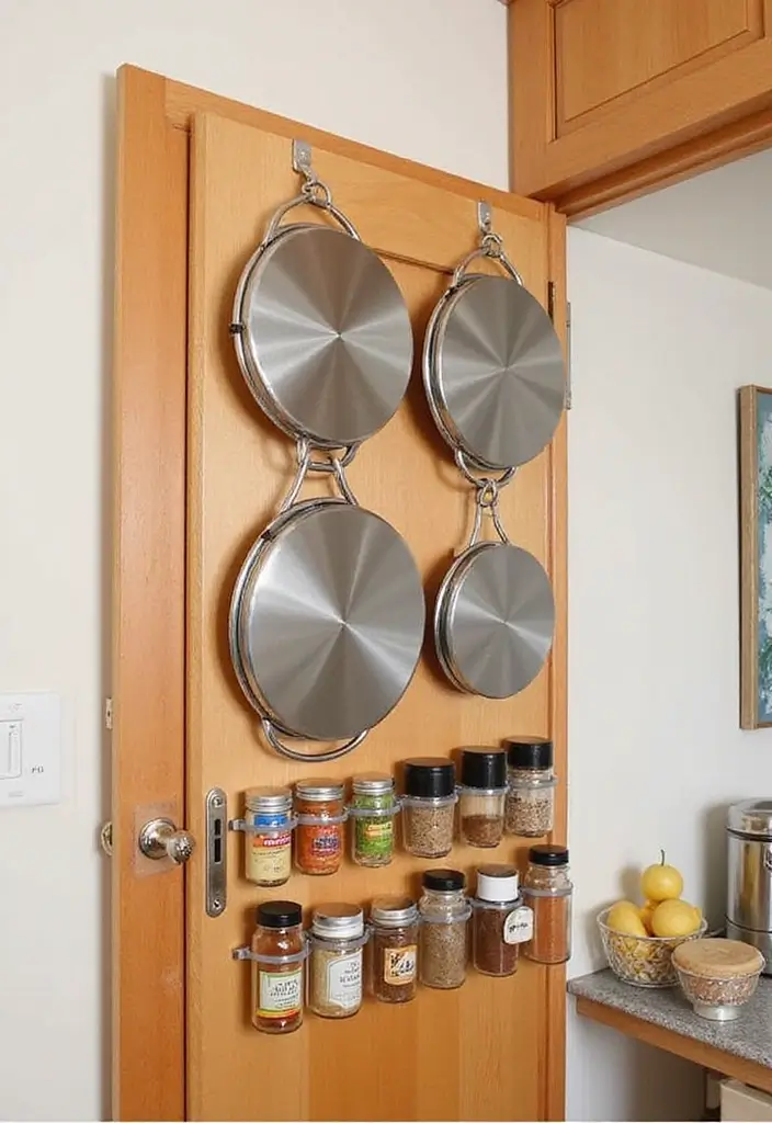 25+ Kitchen Cabinet Storage Ideas for a Functional Makeover - 8. Over-the-Door Organizers