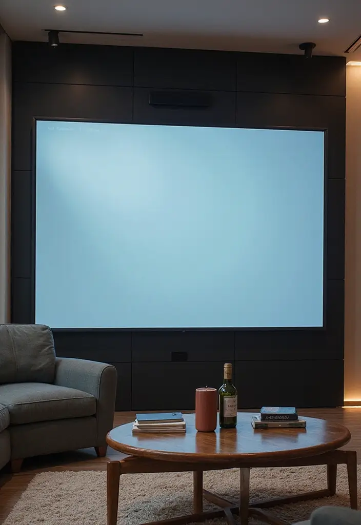 25+ Media Wall Ideas for a Sleek and Functional Living Room - 24. Interactive Features