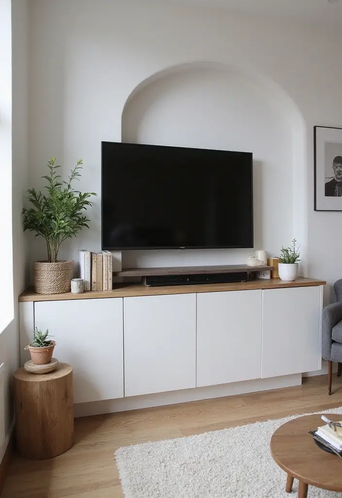 25+ Media Wall Ideas for a Sleek and Functional Living Room - 8. Corner Media Units
