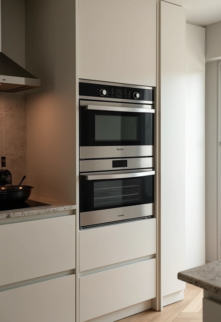 25+ Microwave Storage Ideas for Small Kitchens - 12. Utilize Vertical Cabinet Space