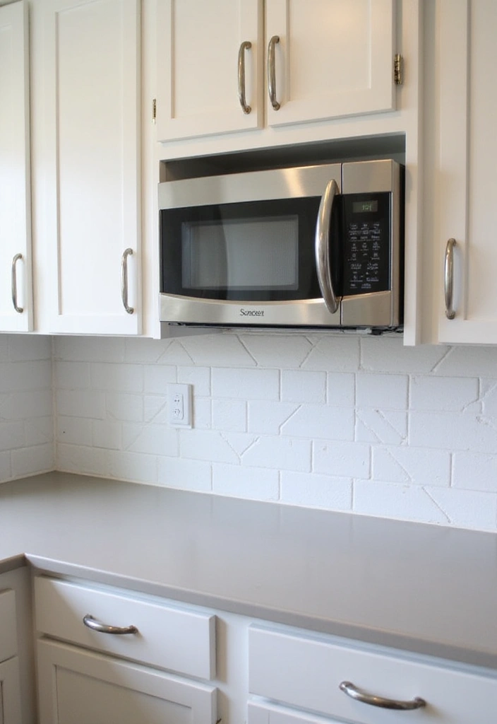 25+ Microwave Storage Ideas for Small Kitchens - 3. Under-Cabinet Microwave Mount