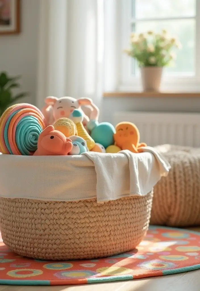 25+ Nursery Storage Ideas to Keep Baby Essentials Handy - 23. Foldable Play Mats