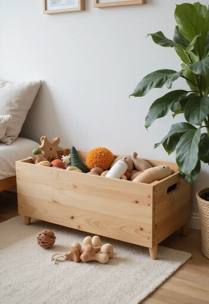 25+ Nursery Storage Ideas to Keep Baby Essentials Handy - 24. Eco-Friendly Toy Storage