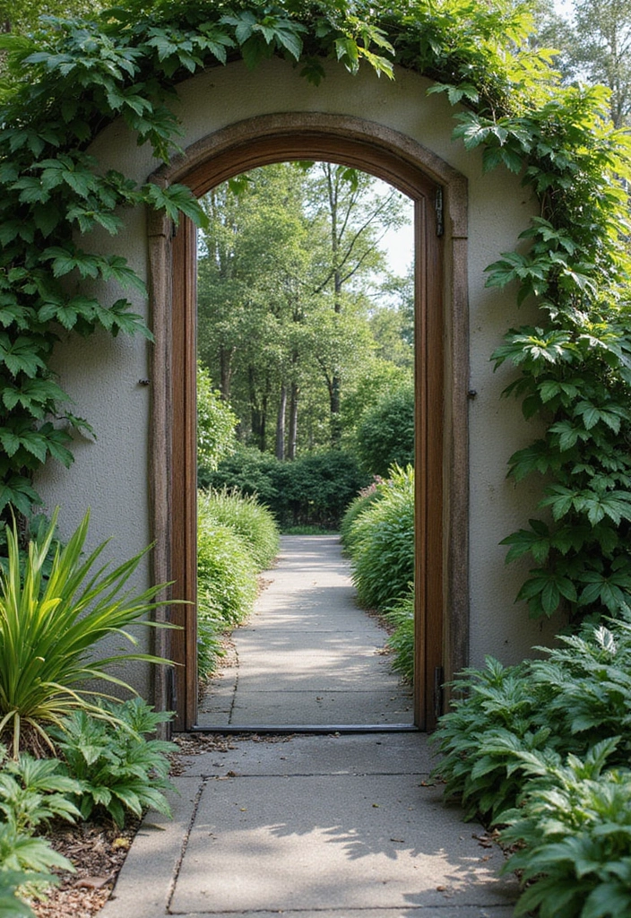 25+ Outside Wall Ideas to Boost Curb Appeal Instantly - 25. Outdoor Mirrors