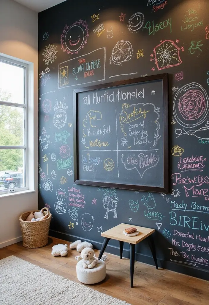 25+ Painting on Wall Ideas to Add Color and Personality - 15. Interactive Art Walls