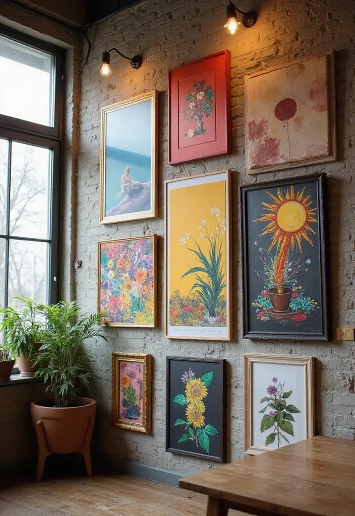 25+ Painting on Wall Ideas to Add Color and Personality - 19. Artistic Canvas Displays