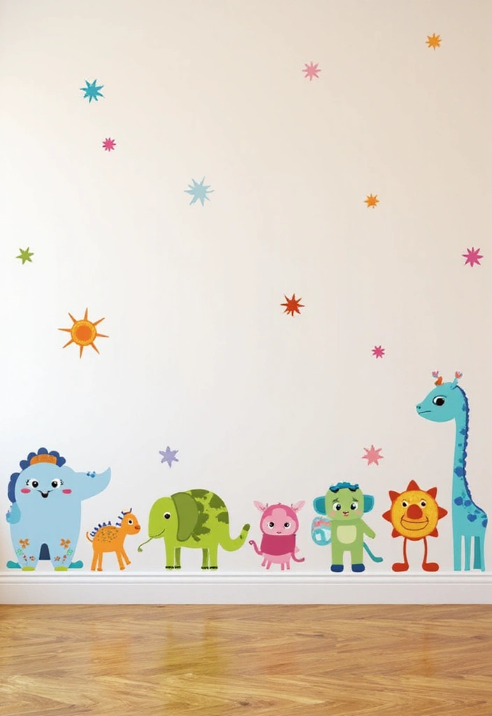 25+ Painting on Wall Ideas to Add Color and Personality - 25. Artistic Wall Decals