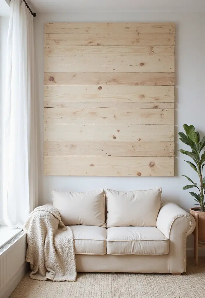 25+ Pallet Wall Ideas for a Rustic Budget-Friendly Design - 25. Minimalist Pallet Wall