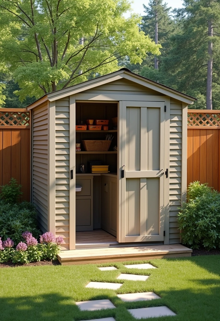 25+ Patio Storage Ideas to Keep Your Outdoor Space Organized - 15. Outdoor Storage Shed