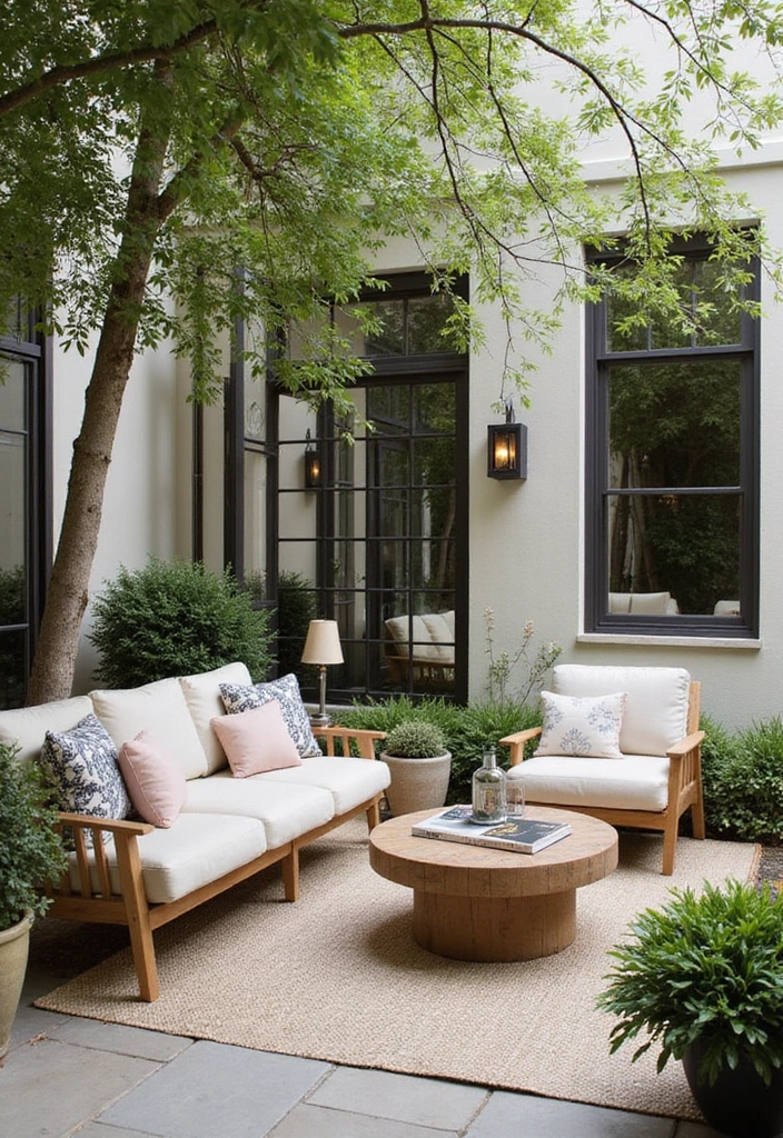 25+ Patio Wall Ideas to Upgrade Your Outdoor Space - 17. Outdoor Mirrors for Illusion